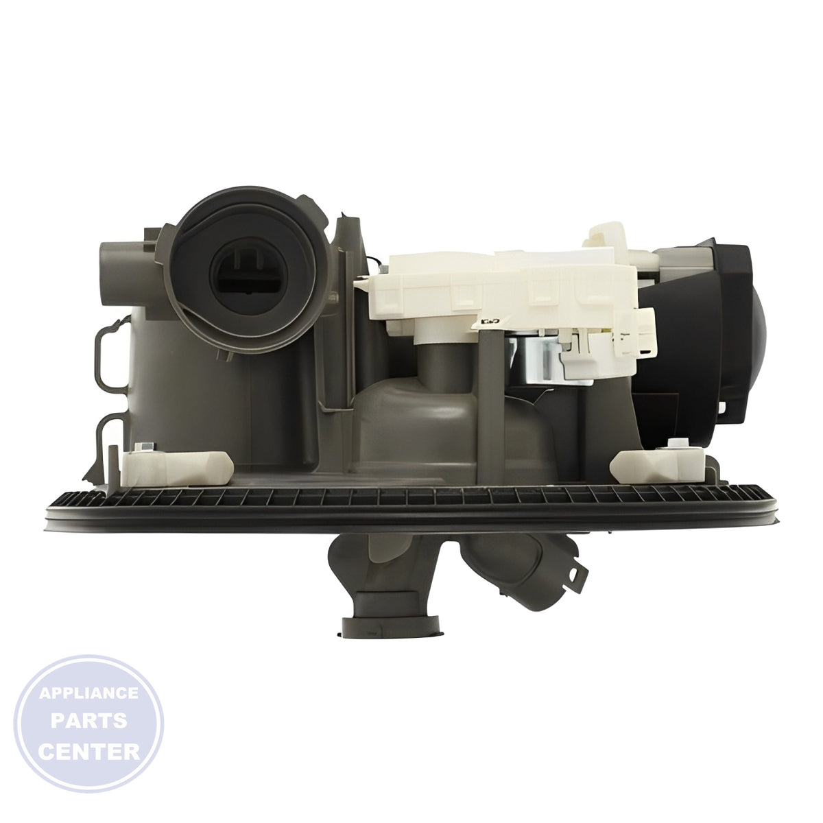 WHIRLPOOL DISHWASHER PUMP AND MOTOR W11178672 - Installation in specific model showcasing key mounting points