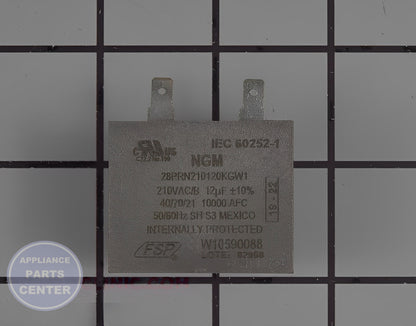 Maytag Run Capacitor W11179313 - Main view showing energy-efficient operation for Maytag and Whirlpool refrigerators