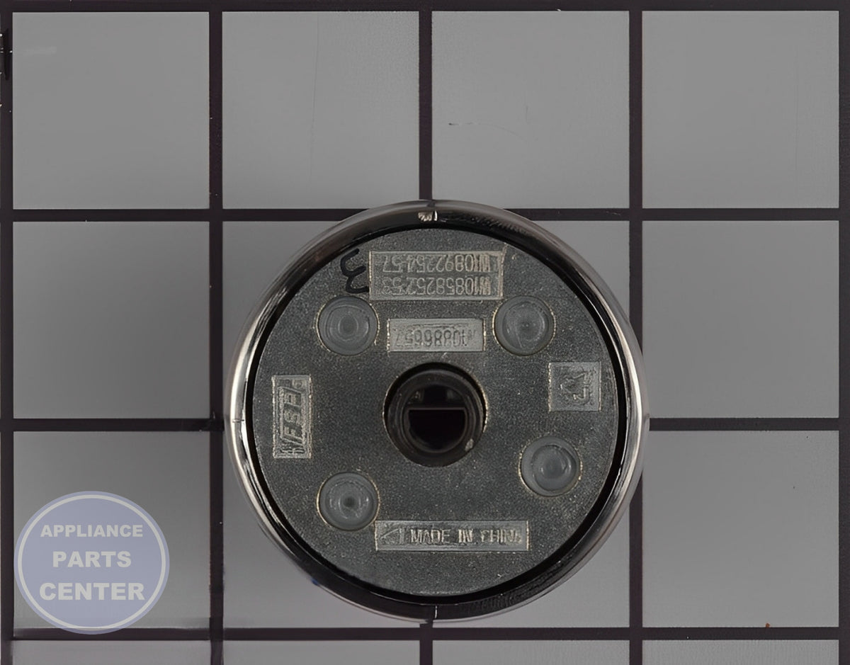 WHIRLPOOL KNOB W11190815 - Side view with X inches in diameter