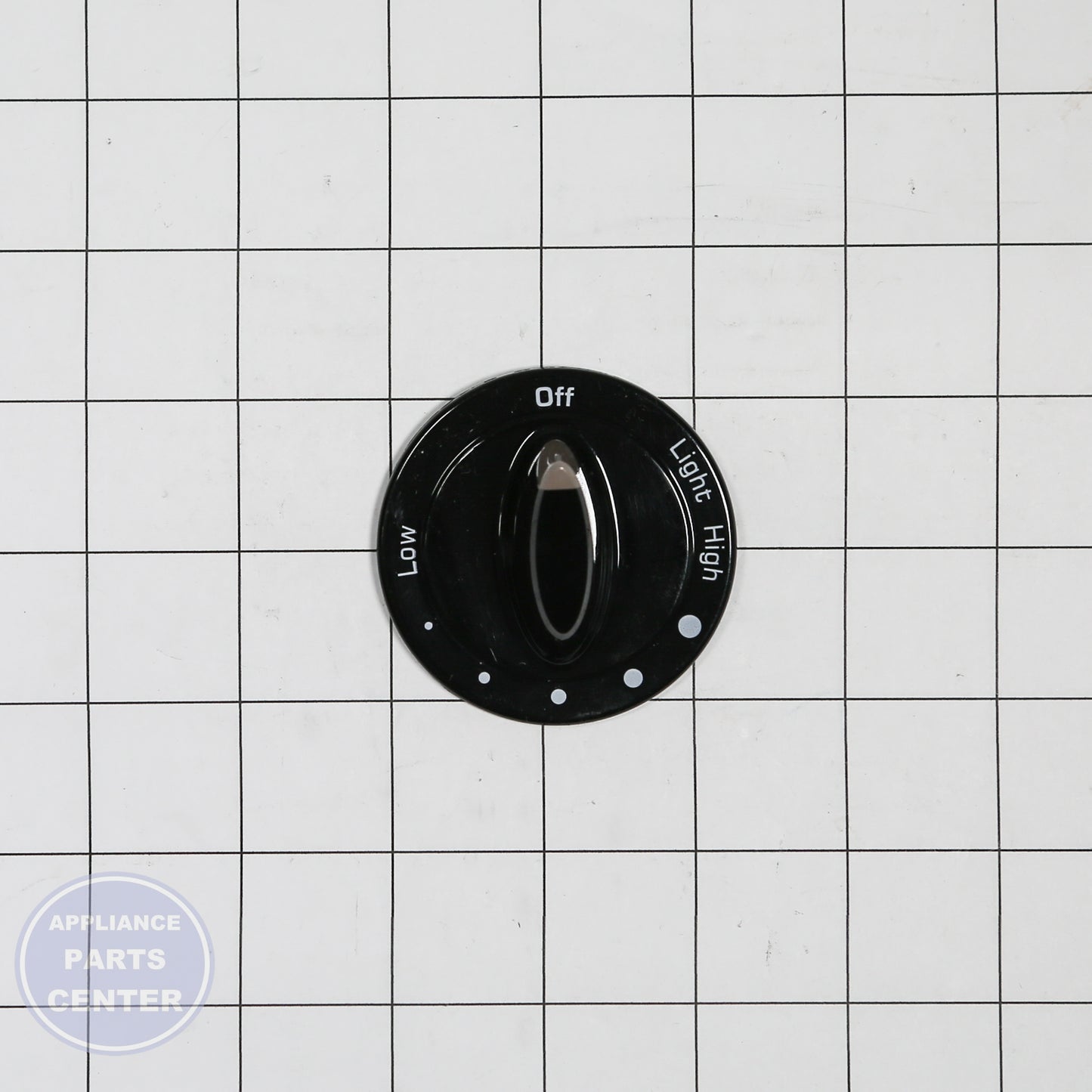 KNOB W11190817 - Side view with precise control specifications