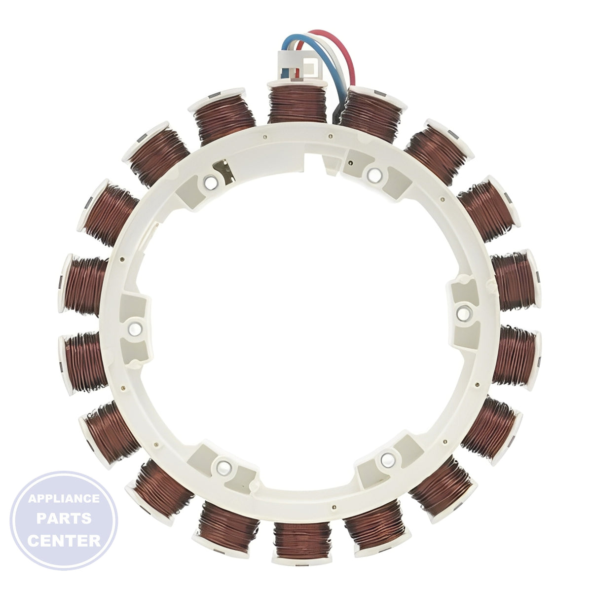 [Brand] WHIRLPOOL STATOR W11195971 - Installation in [specific model] showing key mounting points