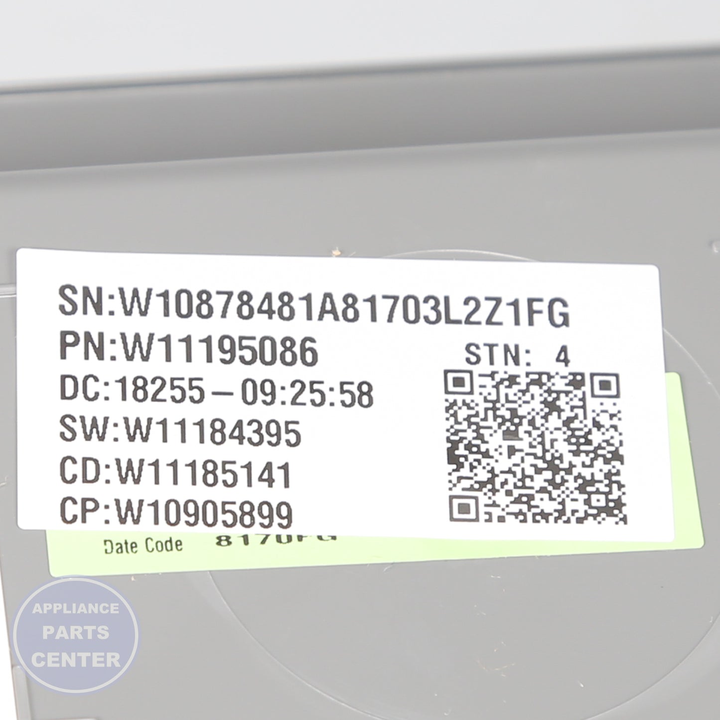 WPL CNTRL-ELEC W11201285 - Installation in WPL model, showcasing key mounting points