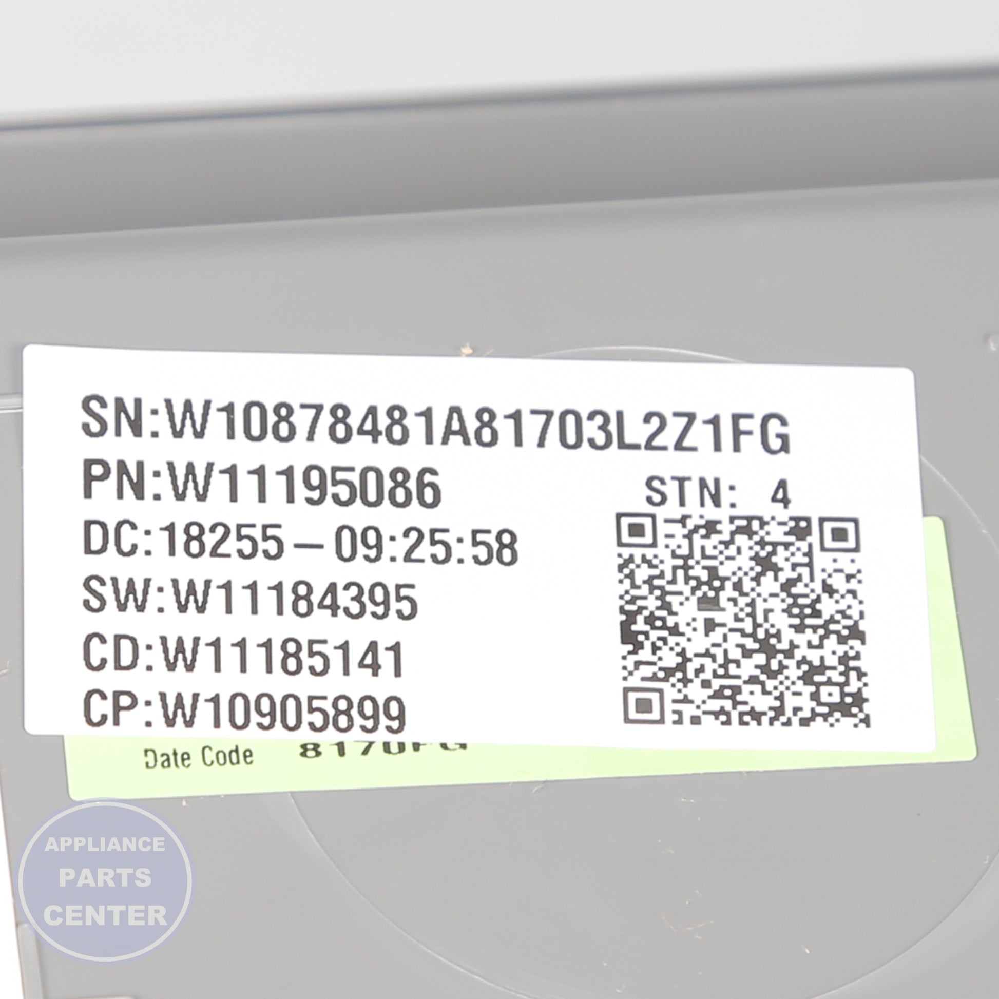 WPL CNTRL-ELEC W11201285 - Installation in WPL model, showcasing key mounting points