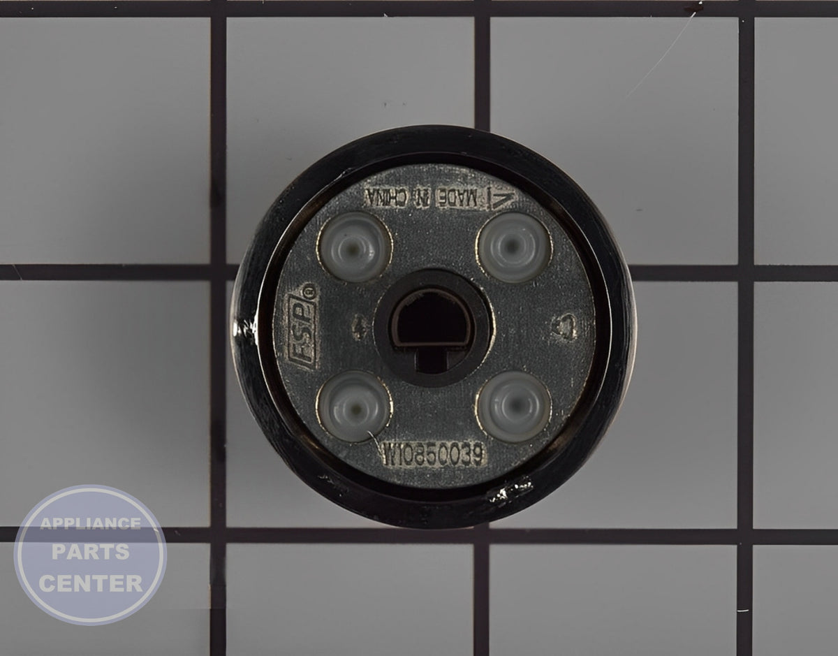 WHIRLPOOL KNOB W11211501 - Side view with durable specifications