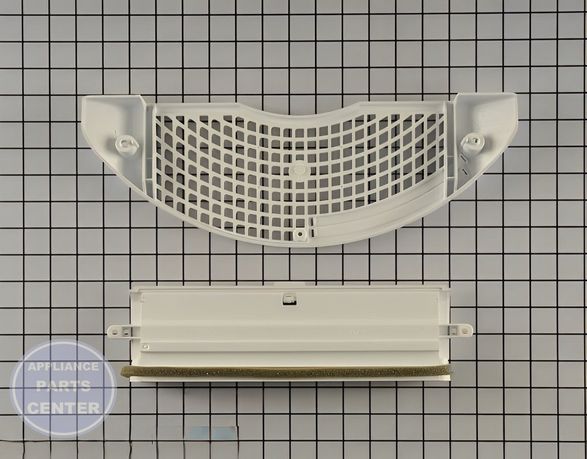 Air Grille W11219327 - Side view with precise measurements