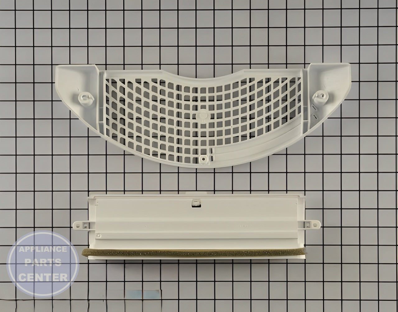 Air Grille W11219327 - Side view with precise measurements