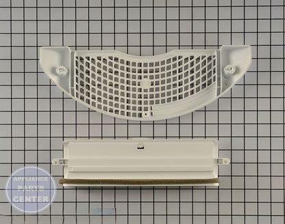 Air Grille W11219327 - Side view with precise measurements