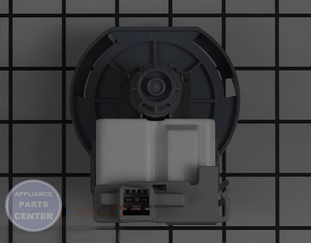 WHIRLPOOL DISHWASHER DRAIN PUMP W11219380 - Side view with durable construction
