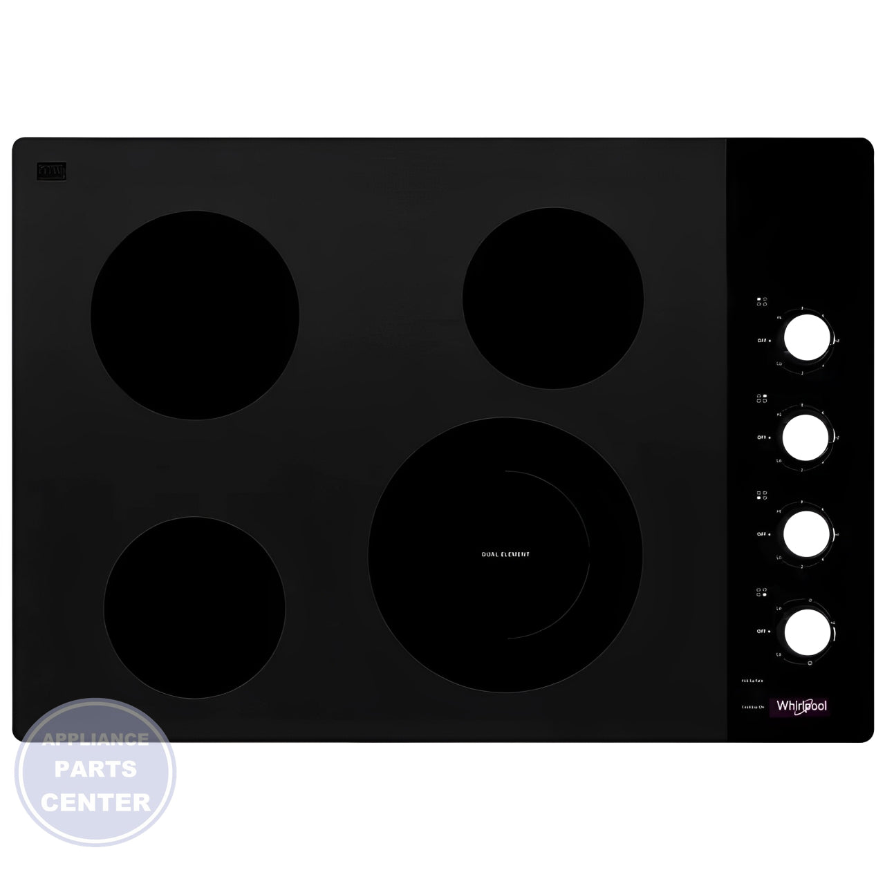 WHIRLPOOL GLASS MAINTOP W11223301 - Main view showing sleek design for WHIRLPOOL models