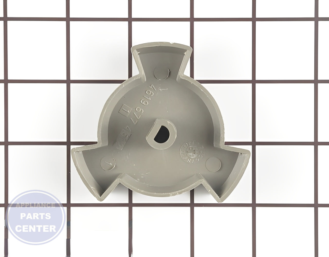 Glass Tray Drive Coupling W11223840 - Detailed view of glass tray, coupler, and support roller