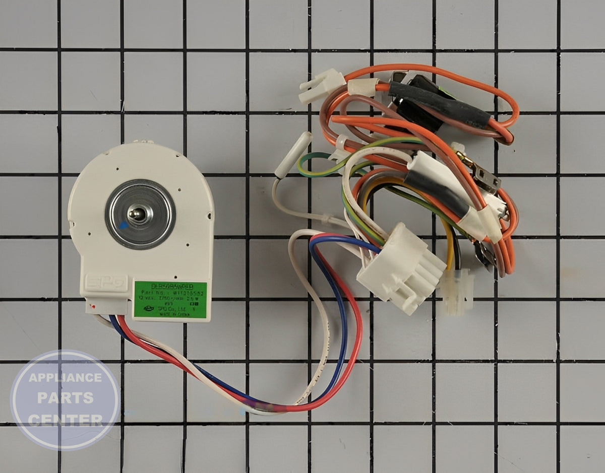 WHIRLPOOL REFRIGERATOR EVAPORATOR MOTOR W11224591 - Main view showing efficient cooling for WPL models