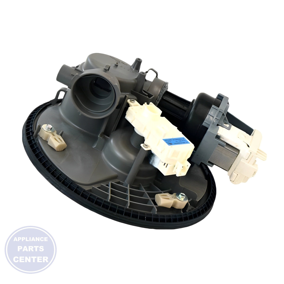 WHIRLPOOL DISHWASHER PUMP AND MOTOR W11230103 - Main view showing efficient water drainage for various WHIRLPOOL models