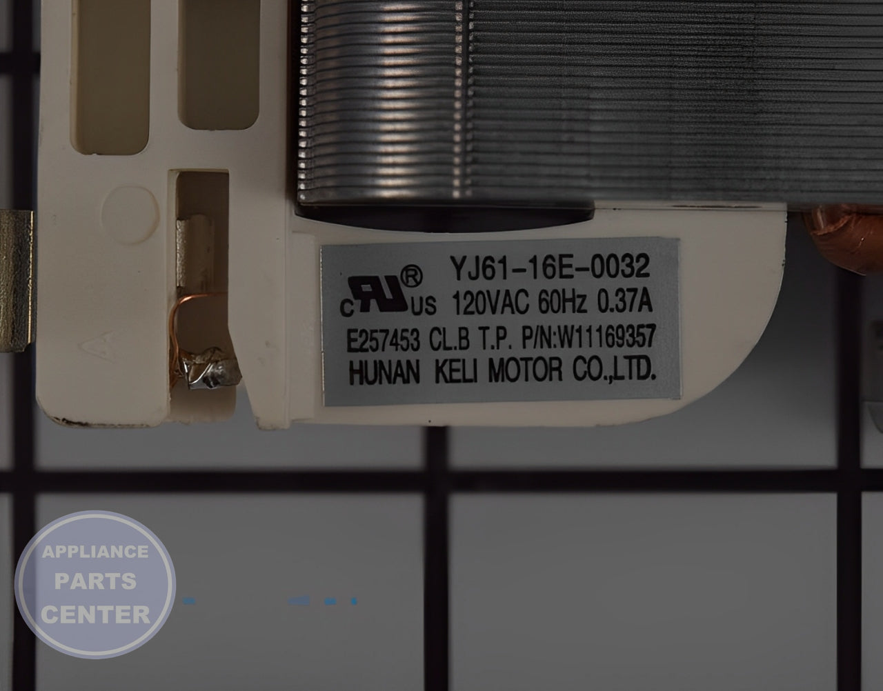 Amana Cooling Fan W11230994 - Installation in specific model showing key mounting points