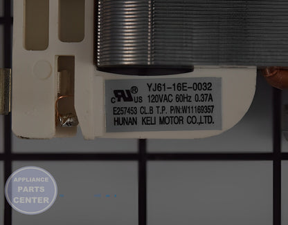 Amana Cooling Fan W11230994 - Installation in specific model showing key mounting points