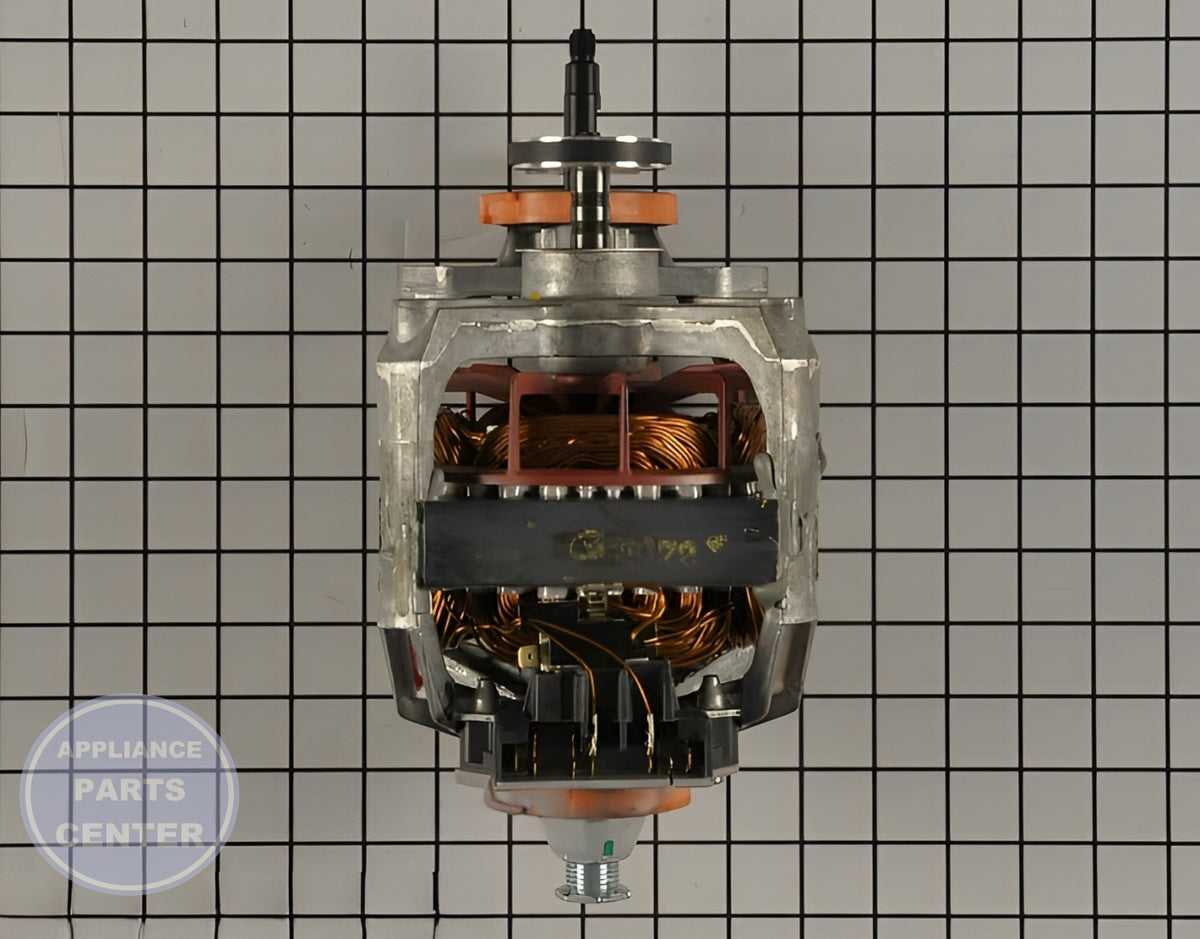WHIRLPOOL DRIVE MOTOR W11234001 - Side view with precise measurements