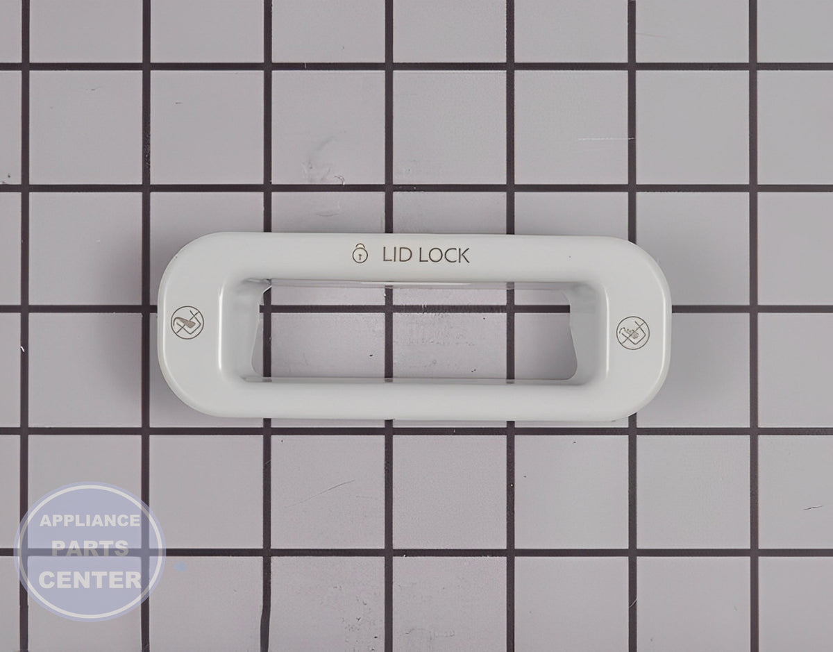 WHIRLPOOL Washer Lid Lock Bezel W11237157 - Main view showing secure locking mechanism for specific models