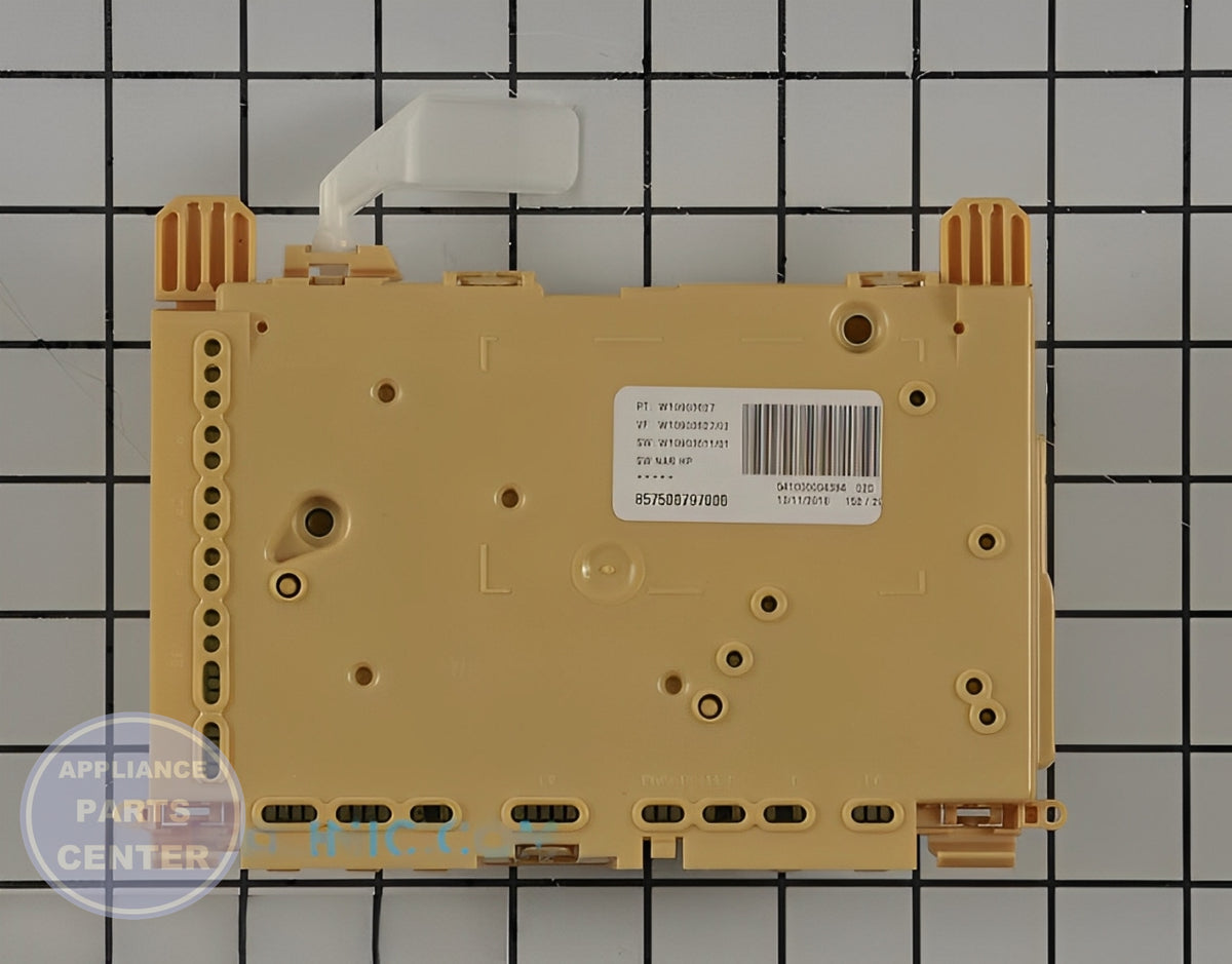 Whirlpool Main Control Board W11239098 - Main view showing circuit board for Whirlpool, Maytag, and Kenmore models