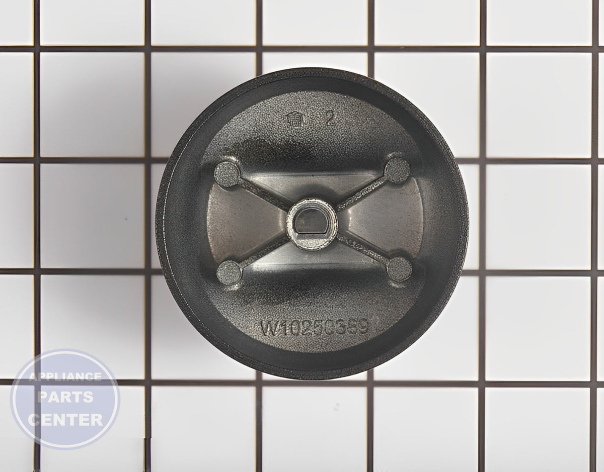 Control Knob W11244176 - Side view with exact measurements