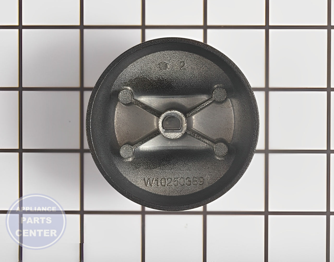 Control Knob W11244176 - Side view with exact measurements