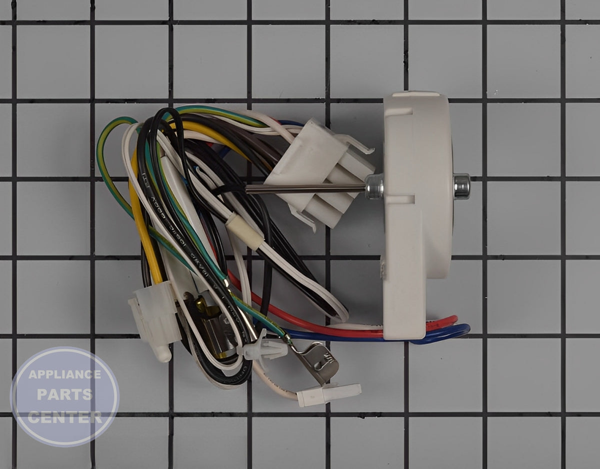 WHIRLPOOL REFRIGERATOR EVAPORATOR MOTOR W11249952 - Installation in Whirlpool model showing key mounting points