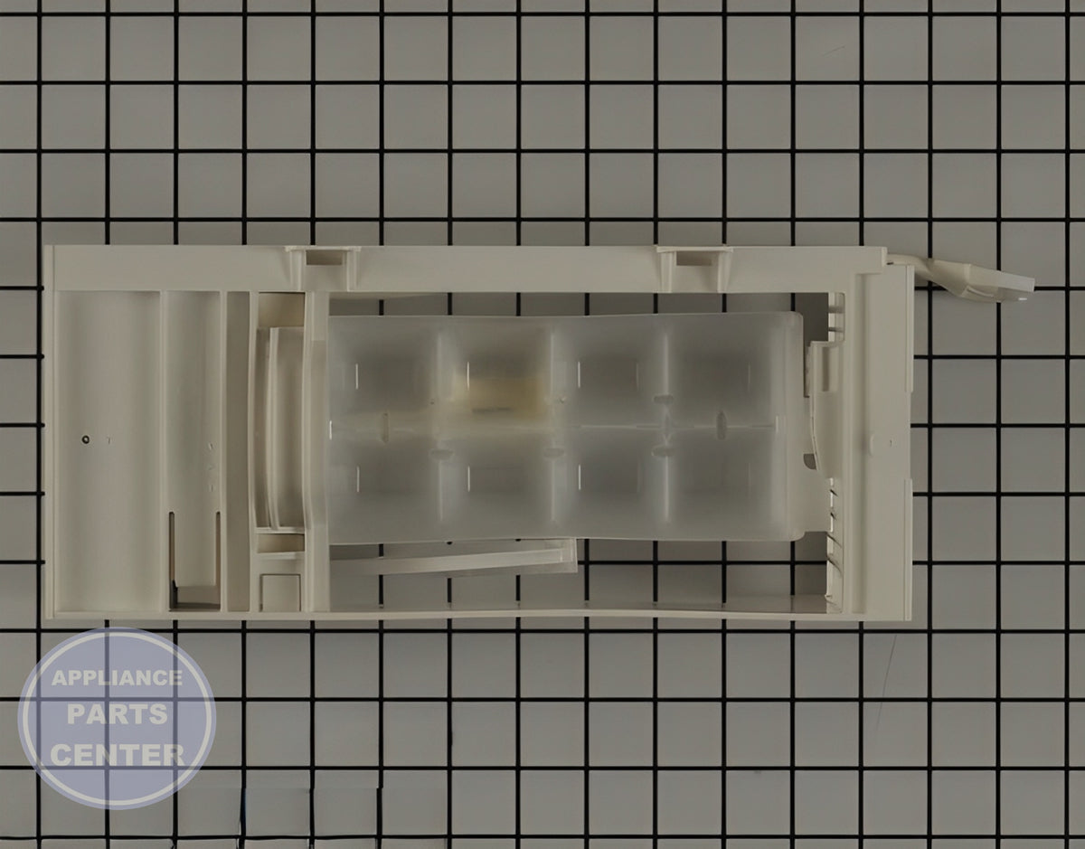 WHIRLPOOL W11284458 ICE MAKER ASSEMBLY - Installation in WPL Refrigerator showing key mounting points