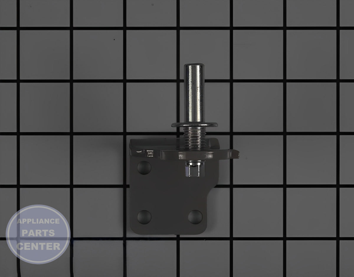 WHIRLPOOL REFRIGERATOR DOOR HINGE W11292872 - Side view with precise measurements for perfect fit