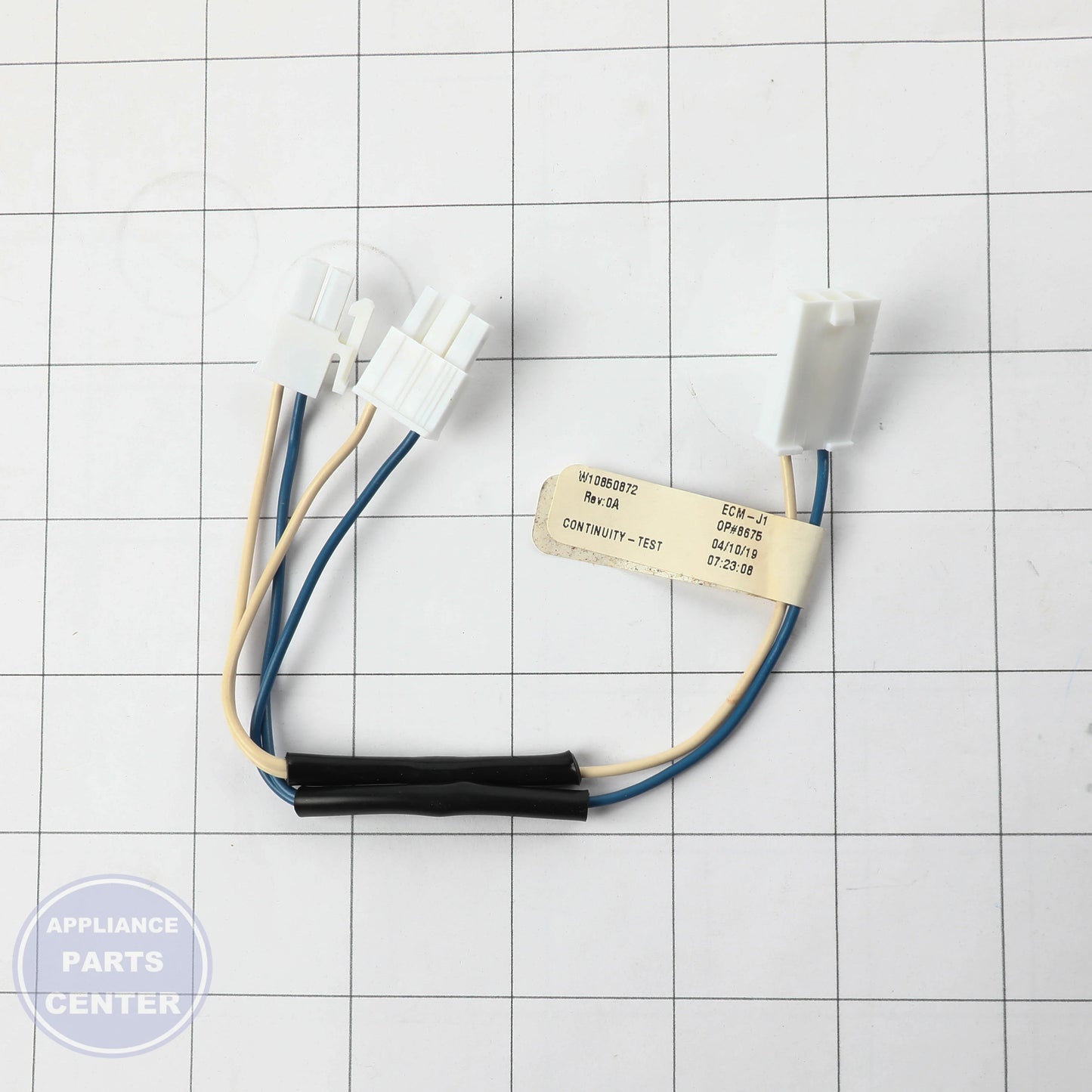 WIRE-JUMPR W11293361 - Side view with precise measurements