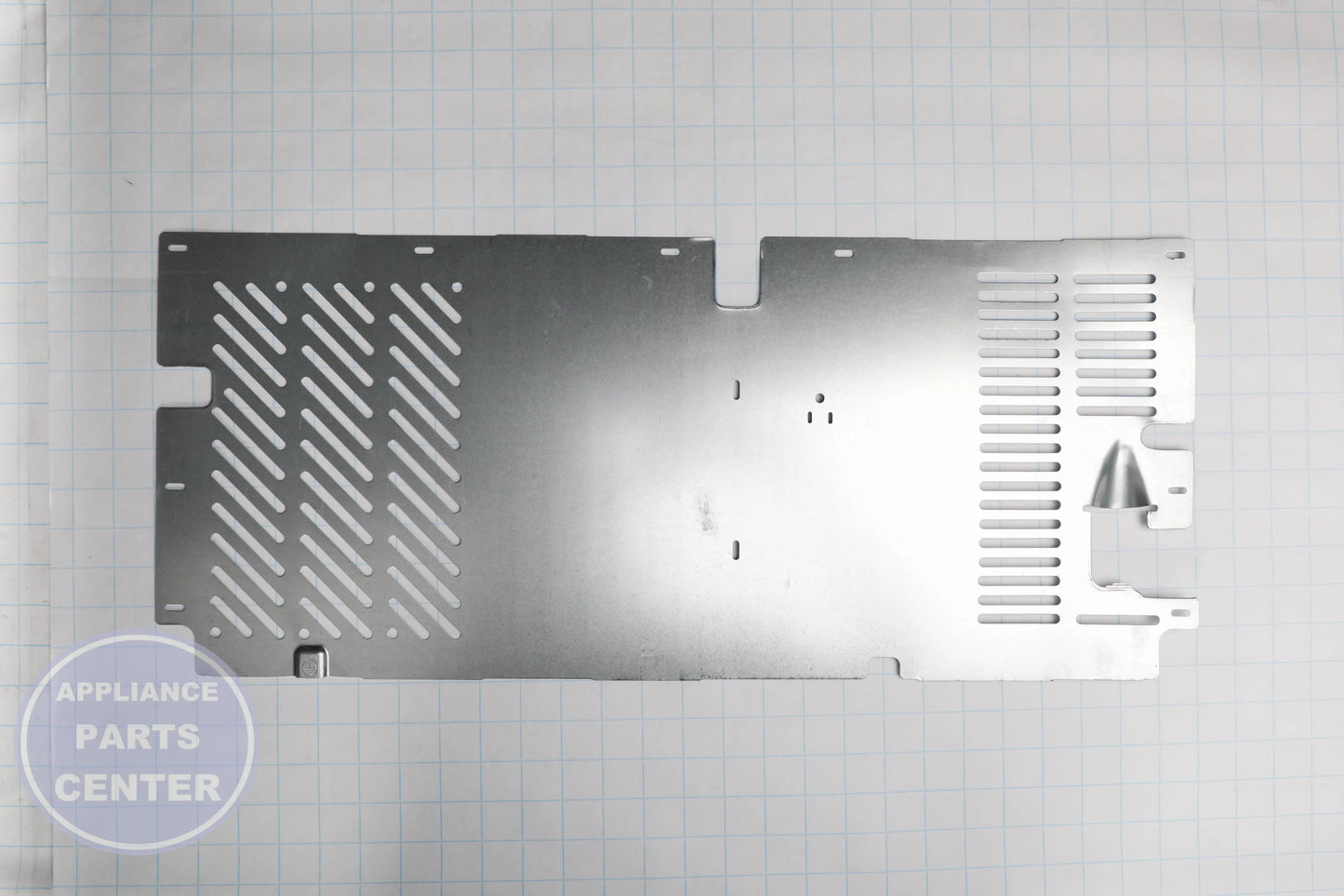 COVER-UNIT W11307292 - Side view with precise measurements