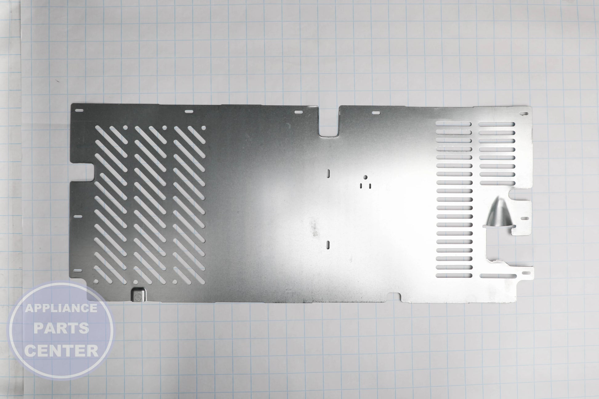 COVER-UNIT W11307292 - Side view with precise measurements