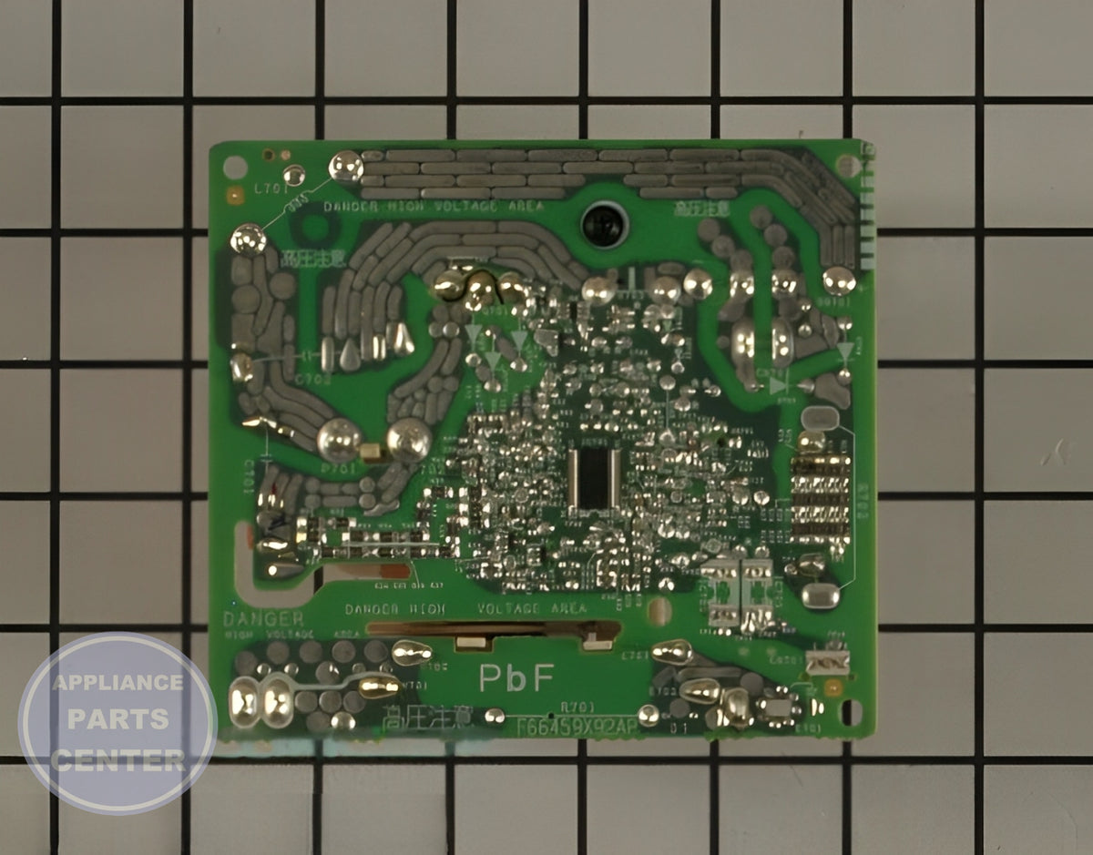 WHIRLPOOL MICROWAVE INVERTER W11325604 - Detailed view of high-quality circuit board & timer