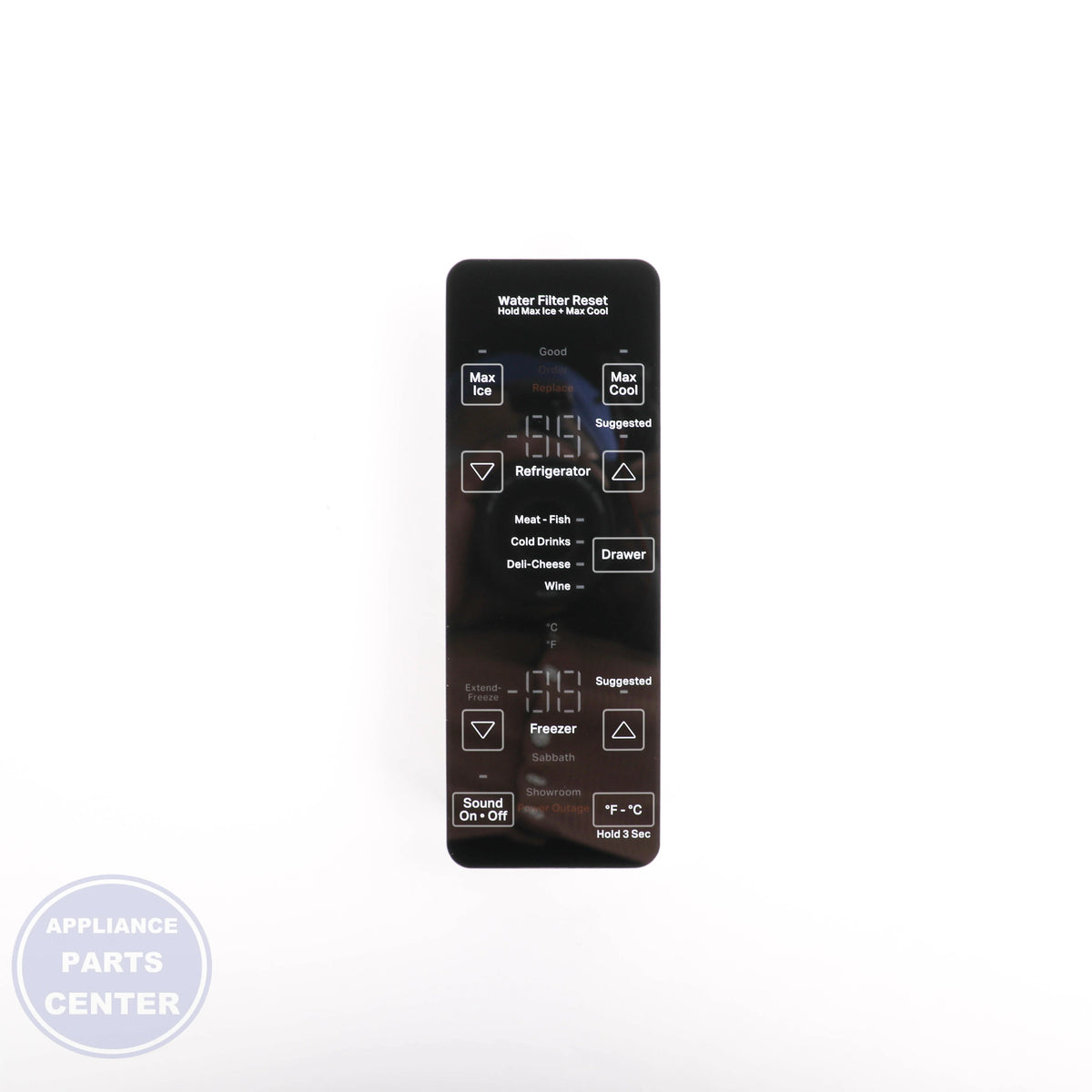 WPL PANEL-UI W11330486 - Main view showing enhanced user control for specific models