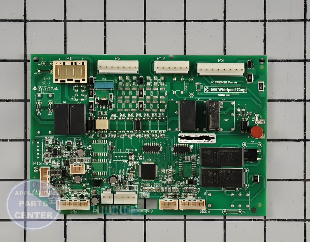 WHIRLPOOL REFRIGERATOR ELECTRONIC CONTROL BOARD W11333076 - Main view showing temperature control for WPL Refrigerator models