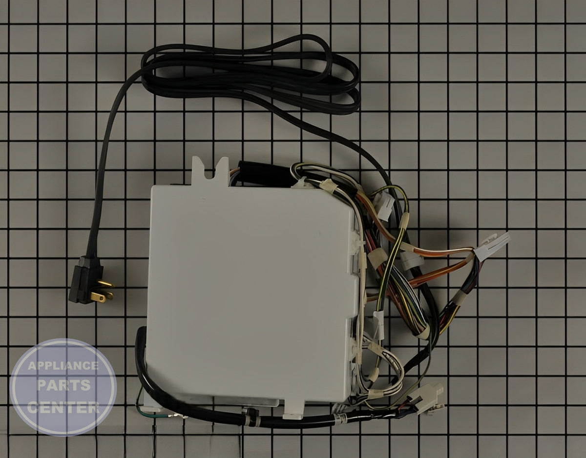 WHIRLPOOL REFRIGERATOR ELECTRONIC CONTROL BOARD ASSEMBLY + CORE W11336586 - Side view with circuit board dimensions