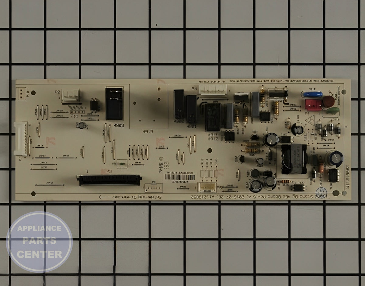 WHIRLPOOL MICROWAVE ELECTRONIC CONTROL BOARD W11342846 - Main view showing control features for WPL Microwaves