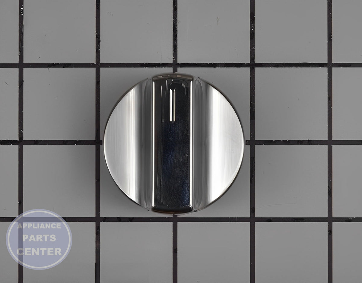 Whirlpool Cooktop Stainless Steel Control Knob W11366438 - Main view showing precise cooking control for WPL models