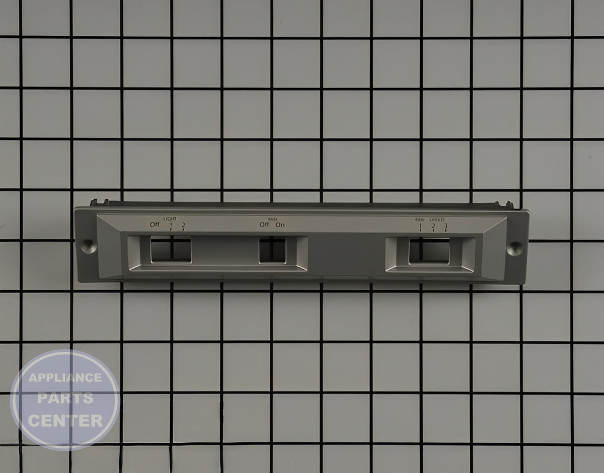 WHIRLPOOL RANGE HOOD CONTROL PANEL W11387938 - Side view with durability and compatibility specs