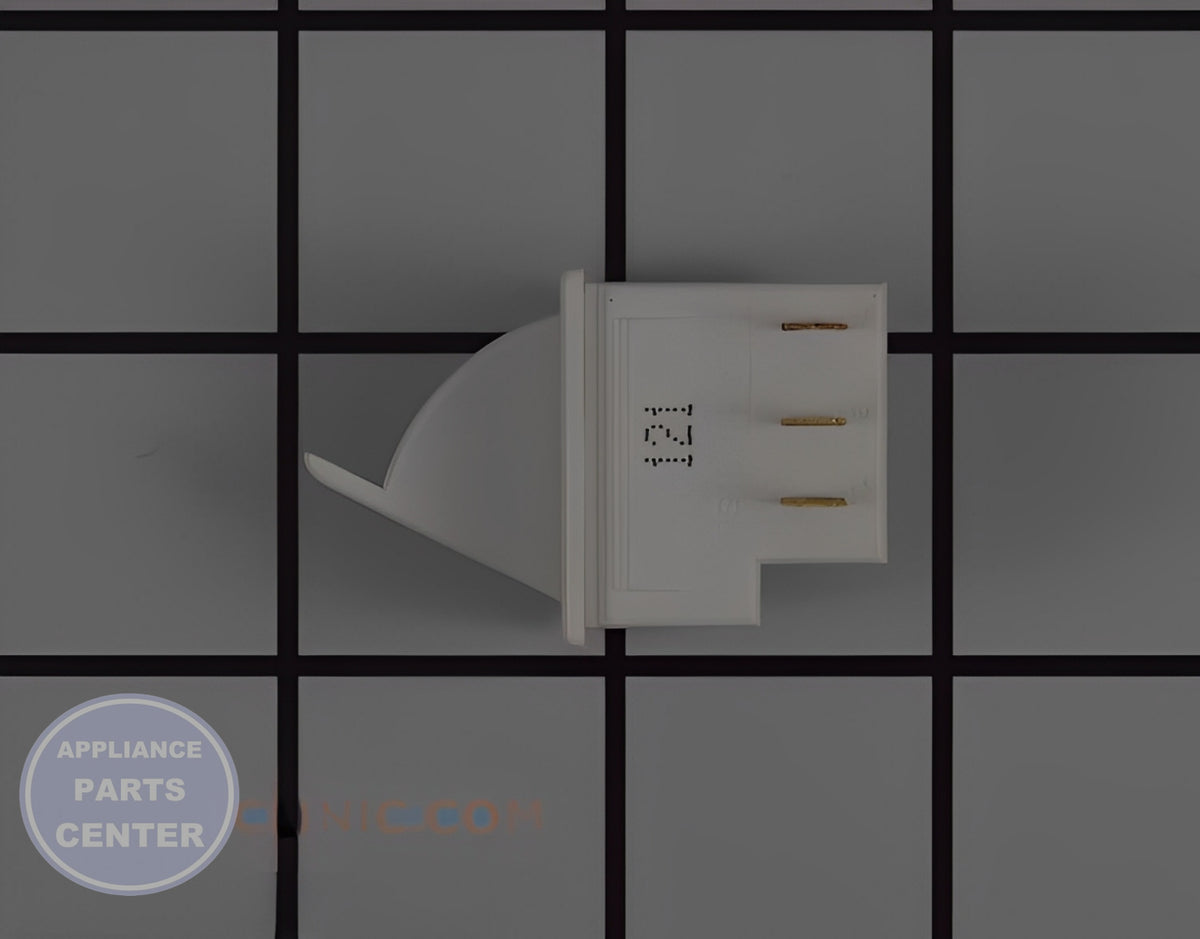 WHIRLPOOL REFRIGERATOR ROCKER SWITCH W11396033 - Installation in WHIRLPOOL model showcasing key mounting points