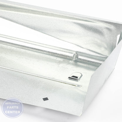 TRAY-DRIP W11408656 - Side view with efficient dimensions
