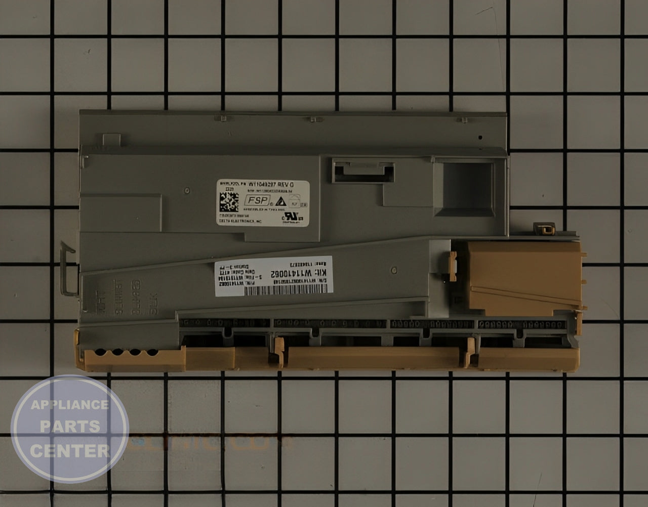 WHIRLPOOL W11410062 Electronic Control Board - Main view showing circuit board for WPL Dishwasher