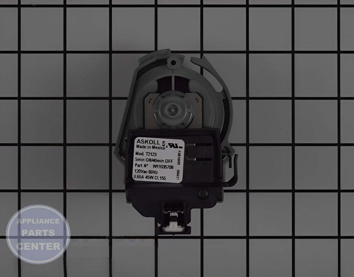 WHIRLPOOL DRAIN PUMP W11412291 - Main view showing efficient drainage for W11035709