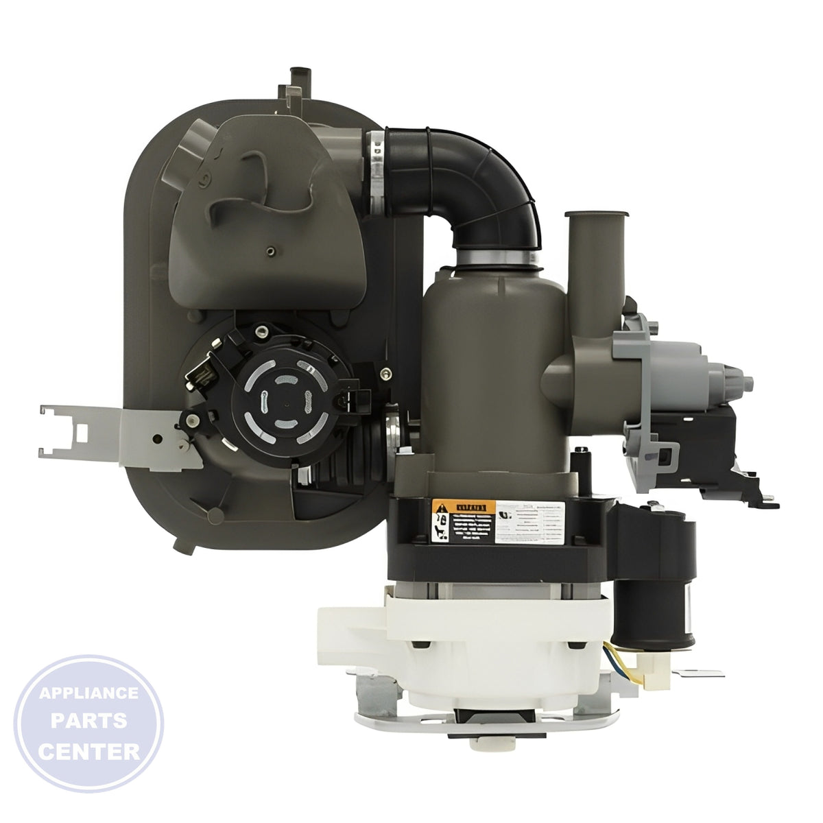 Whirlpool Pump and Motor W11416363 - Installation in specific model showing key mounting points