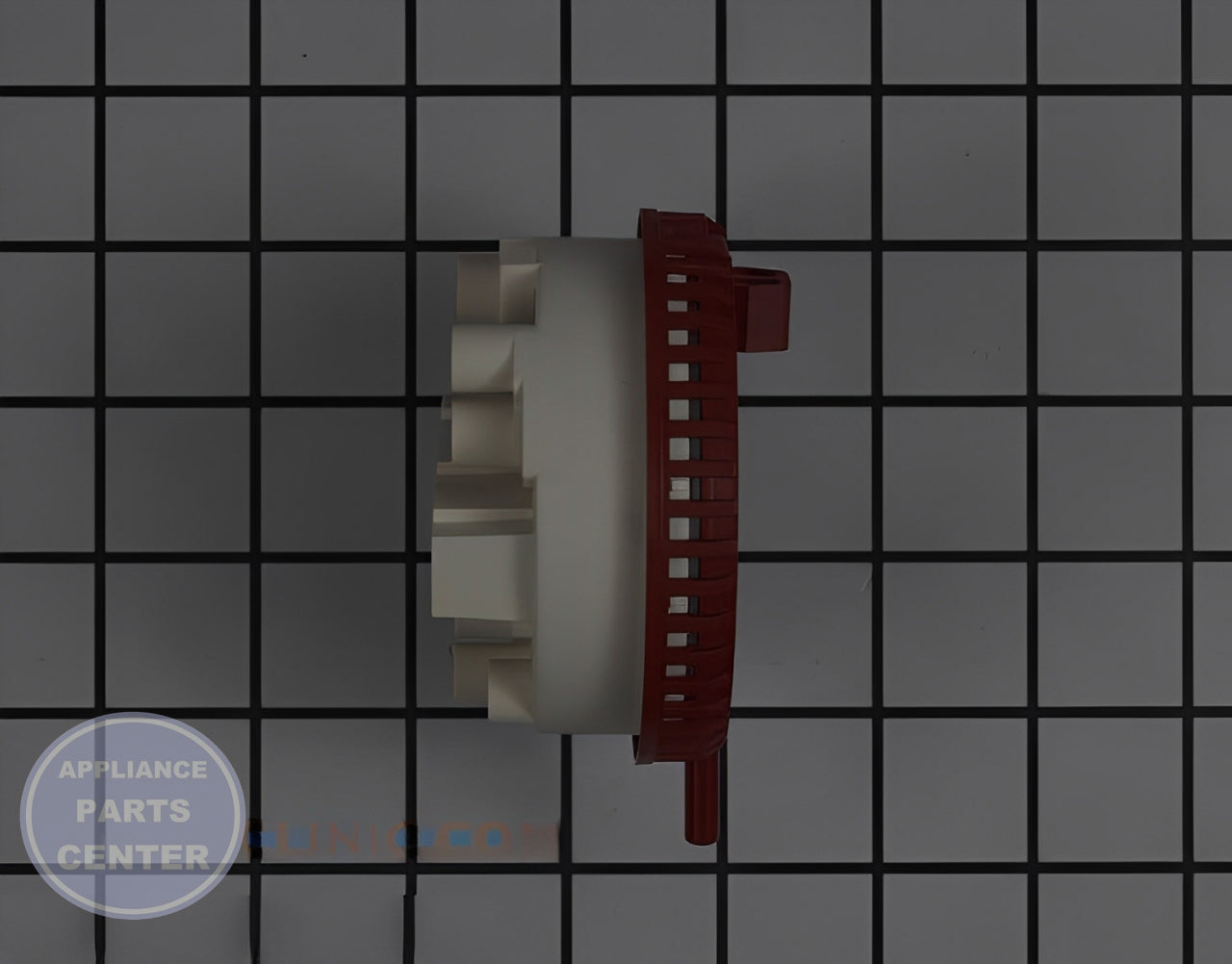 Pressure Switch W11417620 - Side view with dimensions of 2.5 x 2 x 1.5 inches
