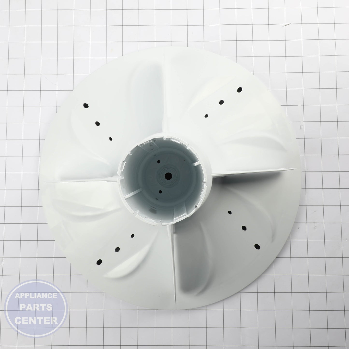 AGITATOR W11418231 - Side view with precise measurements