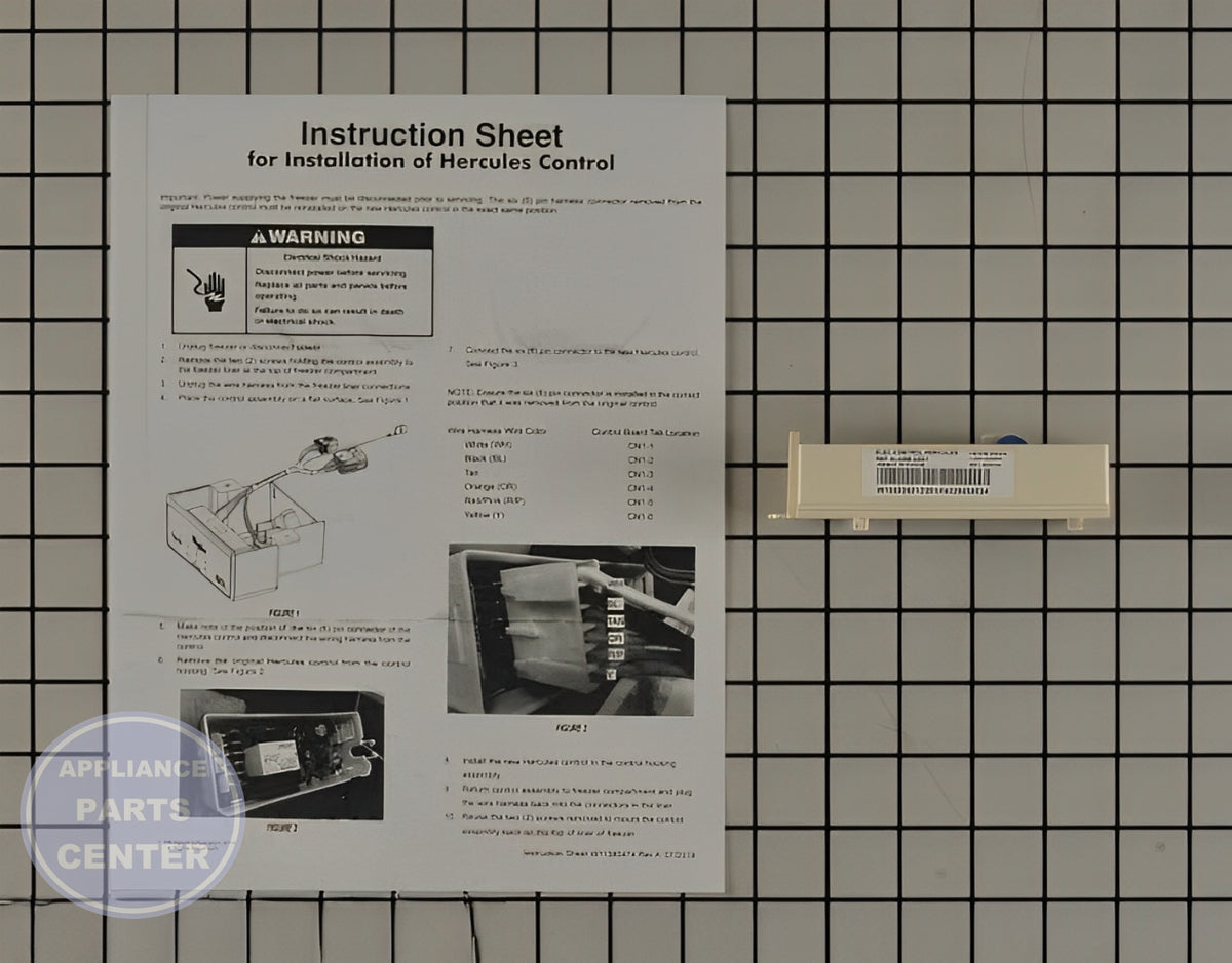 WHIRLPOOL RANGE USER CONTROL AND DISPLAY BOARD W11441625 - Main view showing precise control functions for WPL Refrigerator