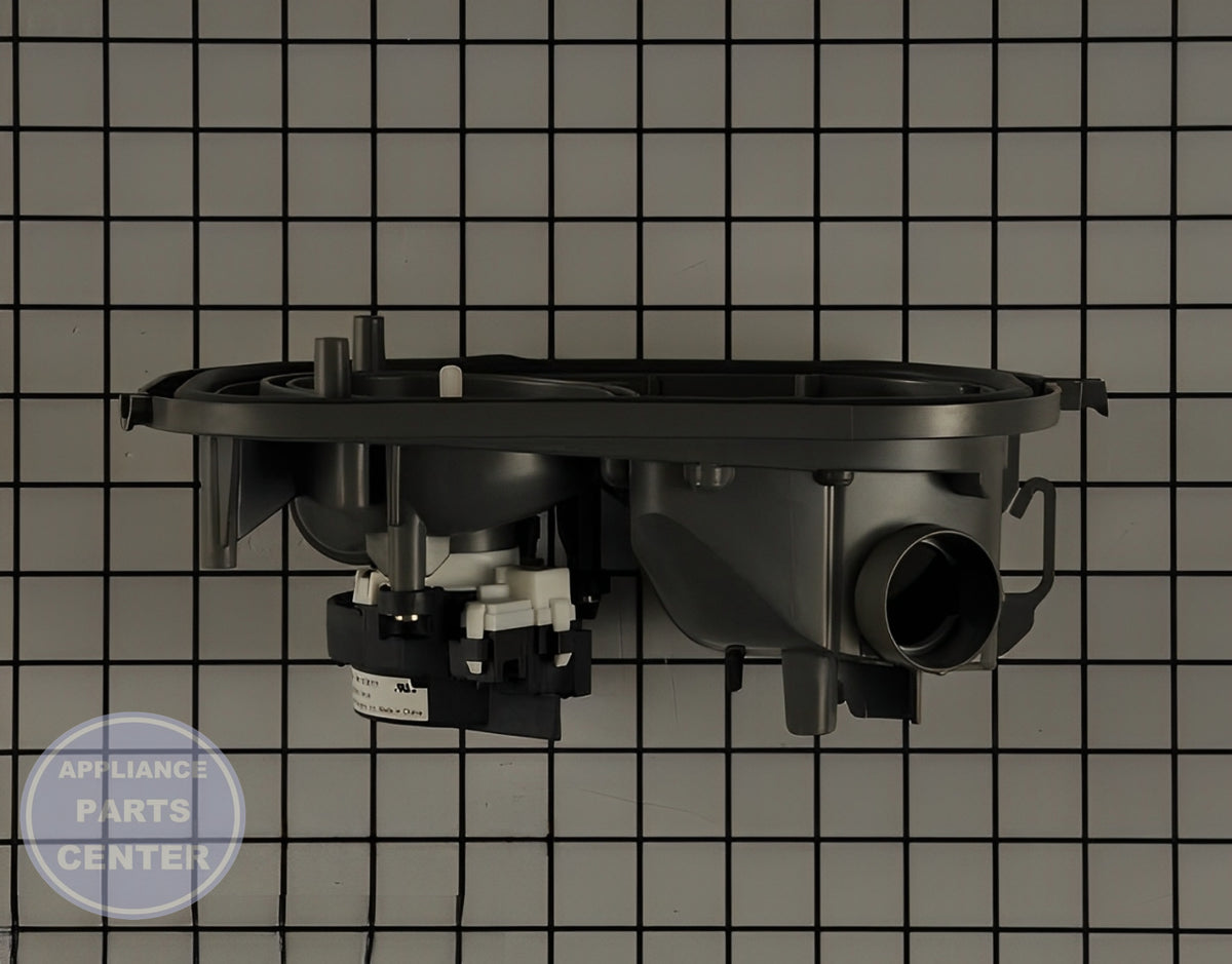 Pump Housing W11443104 - Side view with precise measurements