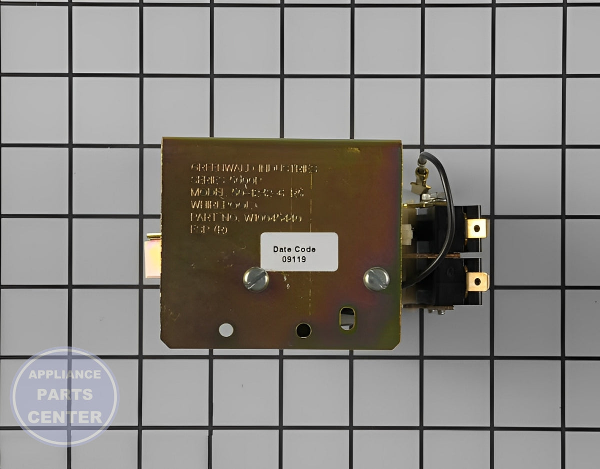 WHIRLPOOL DRYER TIMER W11451464 - Installation in WPL Dryer showing key mounting points