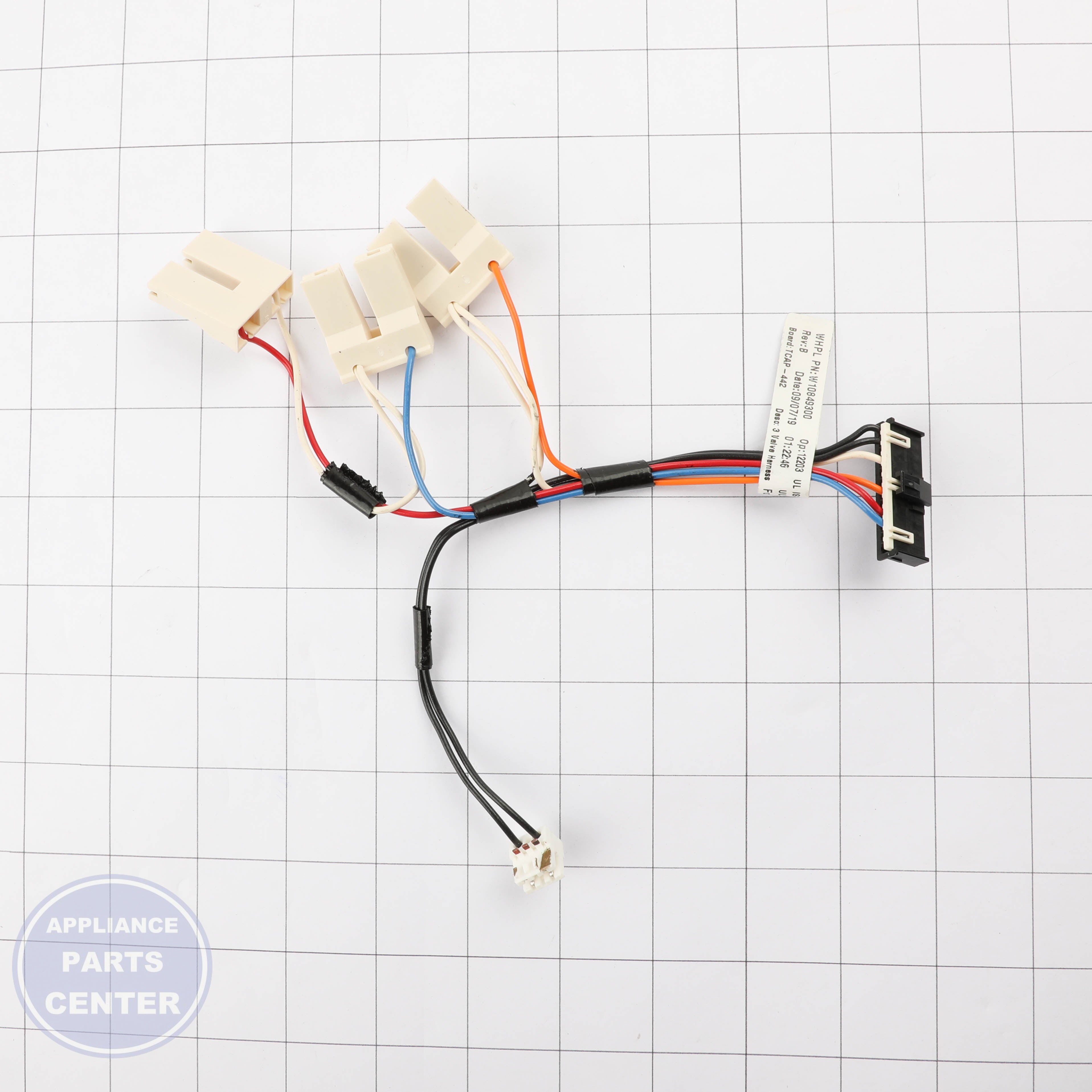 HARNS-WIRE W11458657 - Side view with 250 volts support