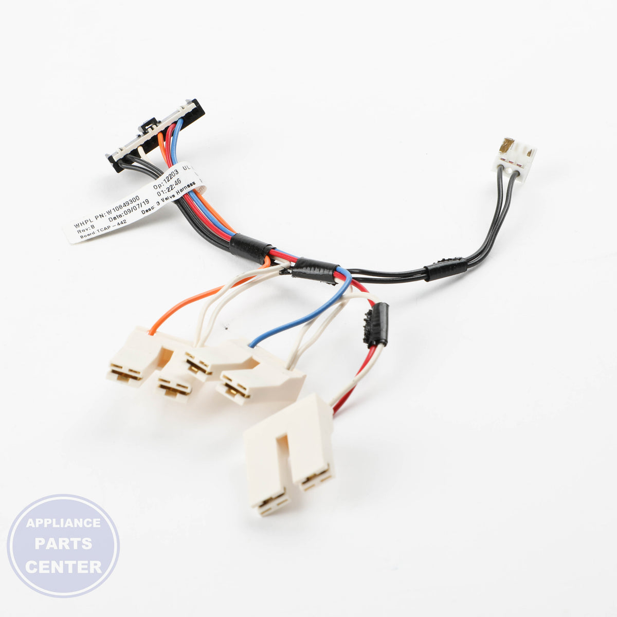 WPL HARNS-WIRE W11458657 - Installation in select models showing key mounting points