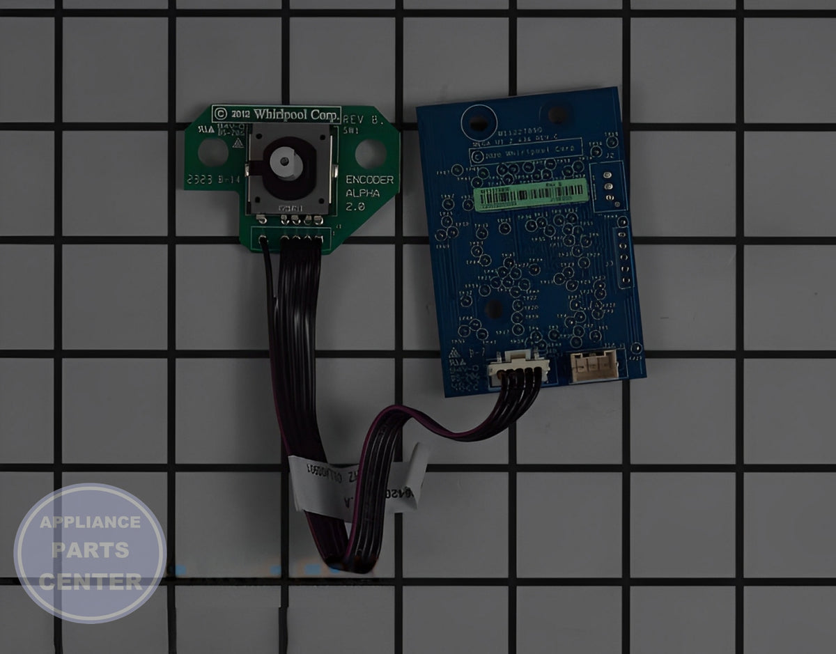WHIRLPOOL DISHWASHER ELECTRONIC CONTROL BOARD W11481116 - Main view showing circuit board detail for Whirlpool dishwasher models