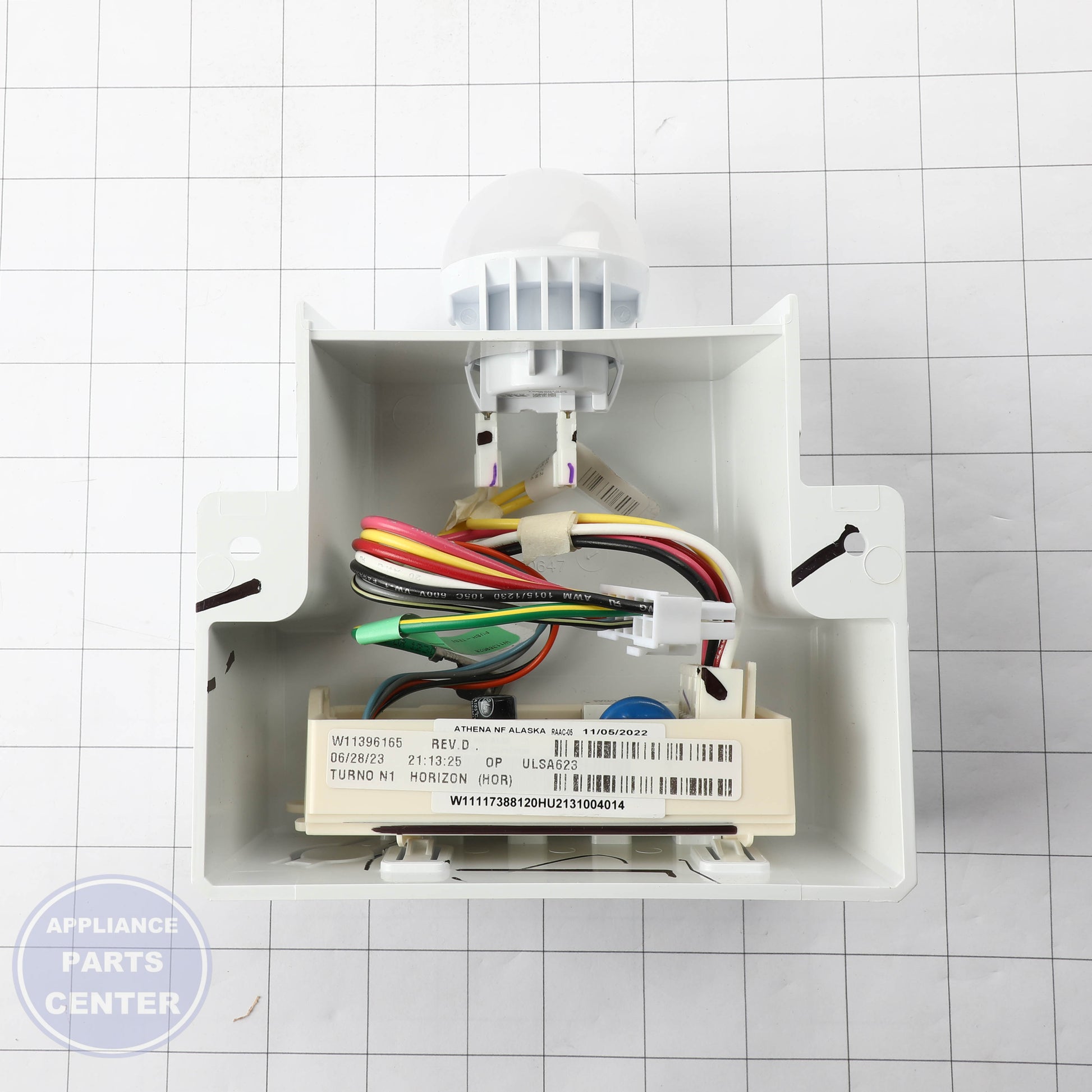 WPL CONTRL-BOX W11496882 - Installation in W11282568 showing key mounting points